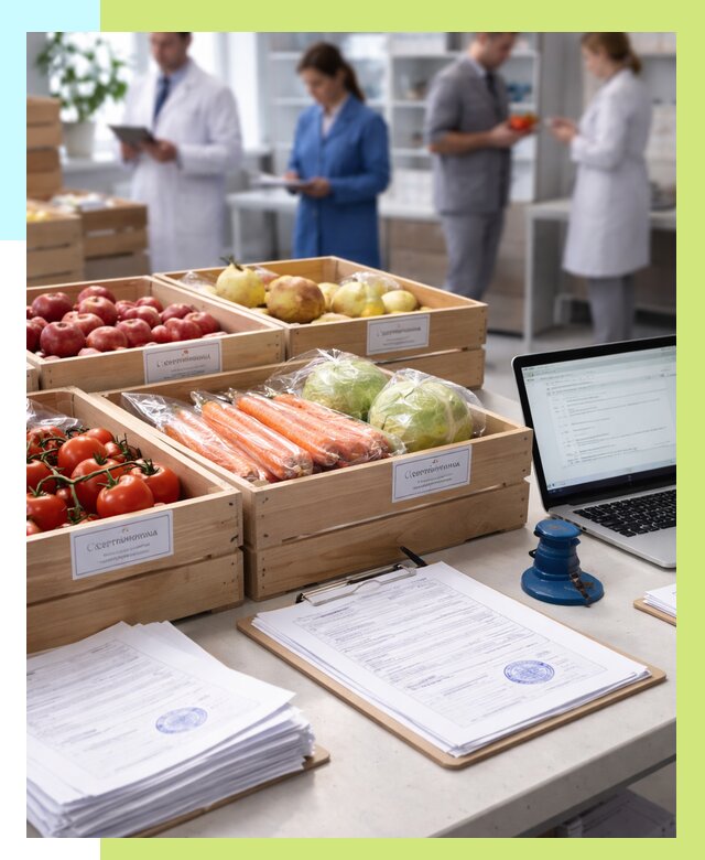 Сертификация овощей и фруктов в Бердске от 8850 р. | Алешин-Брд