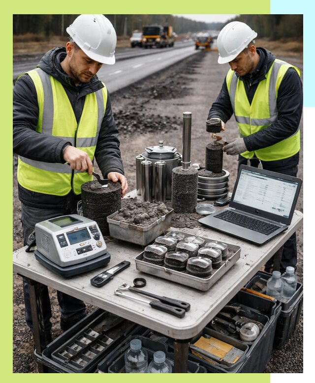 Сертификация асфальта: испытания и подтверждение в Бердске