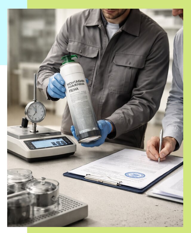 Сертификация монтажной пены в Бердске от 15618 р. | Алешин-Брд