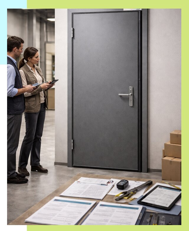 Сертификация противопожарных дверей в Бердске от 9371 р. | Алешин-Брд