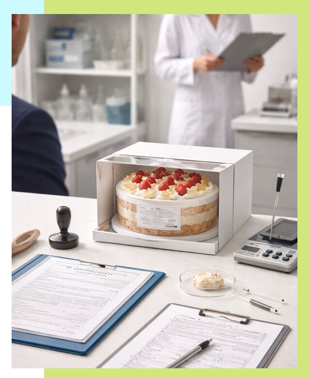 Сертификация тортов в Бердске от 9371 р. заказать | Алешин-Брд