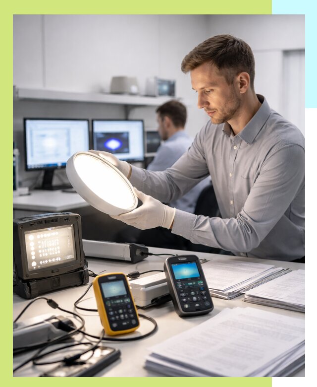 Сертификация светильников в Бердске: испытания и оформление