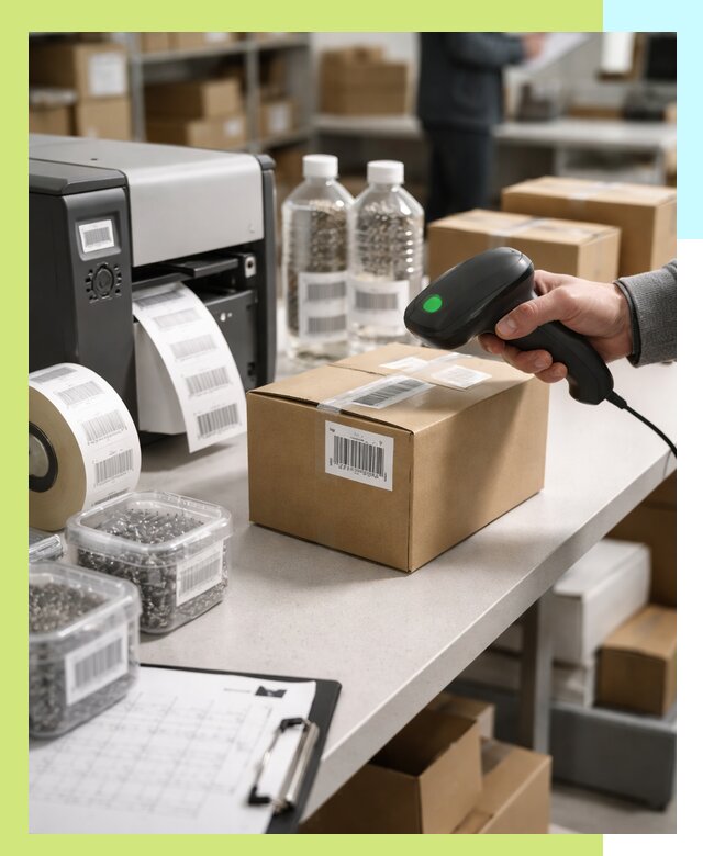 Штрихкодирование продукции и маркировка для продажи в Бердске