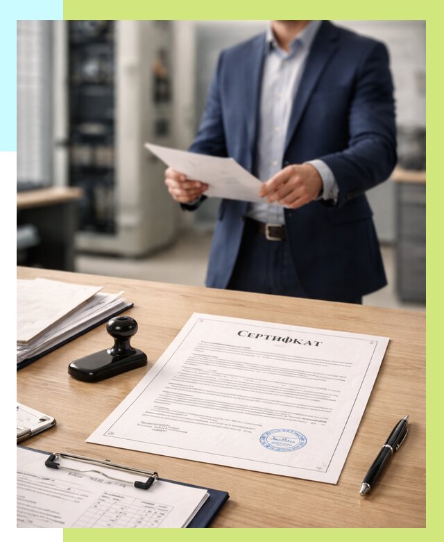 Сертификат на оборудование в Бердске от 15618 р. | Алешин-Брд