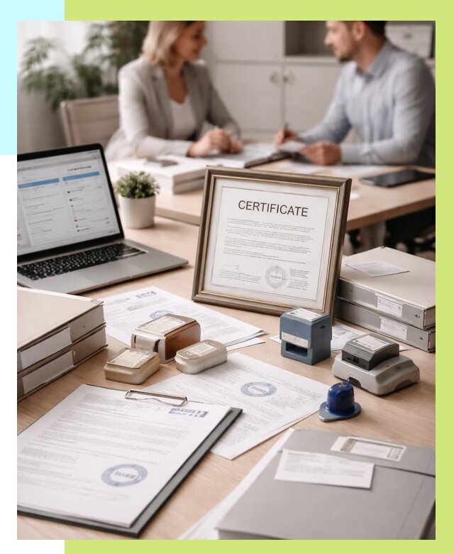 Сертификация компании в Бердске от 46854 р. | Алешин-Брд — заказ